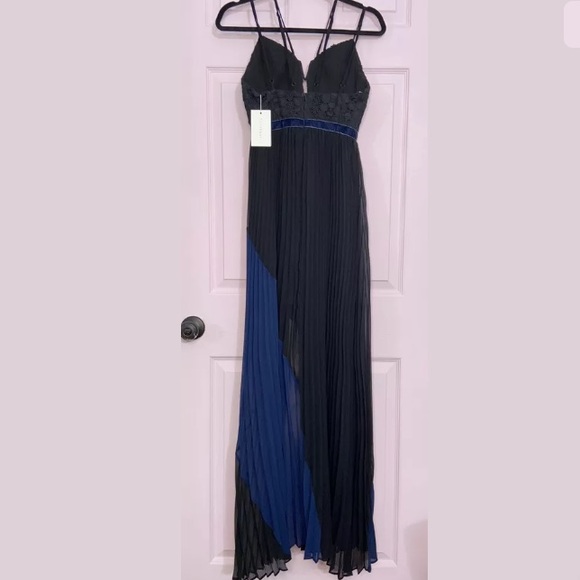 NWT Foxiedox Nealea Pleat Chiffon Gown XS - Picture 8 of 8